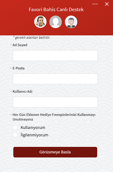 Favoribahis Canlı Destek