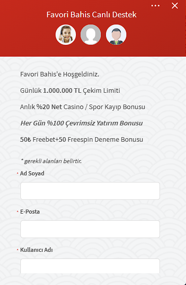 Favoribahis Canlı Destek